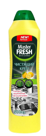 Master FRESH Крем чистящий  Аромат лимона, 500 г.