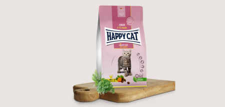 Happy Cat Junior LandGeflügel (Юниор Домашняя птица) д/котят с 4 мес до 12 мес 10 кг
