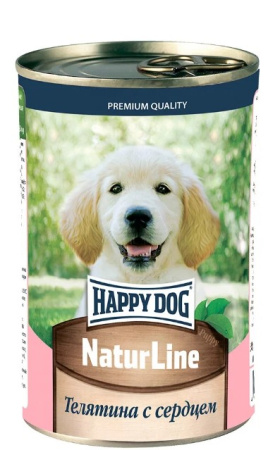 Happy Dog Natur Line Телятина с сердцем для щенков  (НФКЗ) -0,41 кг