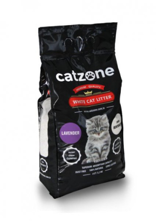 Наполнитель Catzone Lavender (Комкующийся с ароматом лаванды) пакет - 10 кг