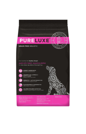 1634 PureLuxe для нормализации веса собак с индейкой, лососем и чечевицей 10,89 кг