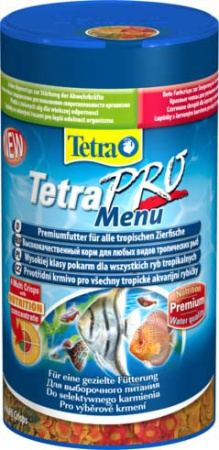 TetraPro Menu корм д/всех видов рыб "4 вида" чипсов 250мл