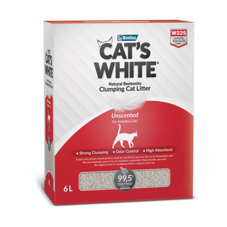 Cat's White BOX Premium Natural комкующийся наполнитель натур без ароматизатора 6л